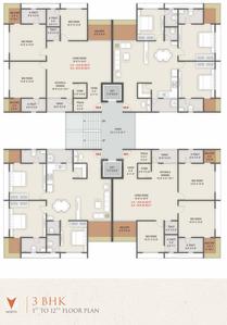 Project Image of 0.0 - 1416.0 Sq.ft 3 BHK Apartment for buy in Aagam Siddhi