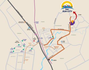 Project Image of 410.54 - 613.76 Sq.ft 1 BHK Apartment for buy in Paradise Sai Sun City Phase II