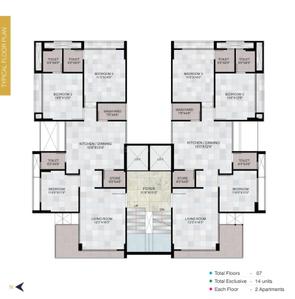 Project Image of 0.0 - 2061.0 Sq.ft 3 BHK Apartment for buy in VR Sanidhya 18