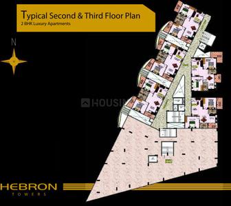 Project Image of 1059.0 - 1827.0 Sq.ft 2 BHK Apartment for buy in Hebron Tower 9