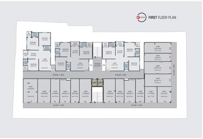 Project Image of 747.88 - 886.41 Sq.ft 3 BHK Apartment for buy in Siddhi Buildcon Noble Central