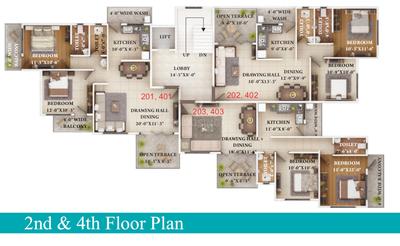 Project Image of 1068.0 - 1232.0 Sq.ft 2 BHK Apartment for buy in Shubh Swapn Enclave