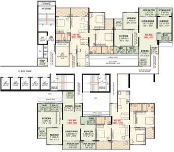 Project Image of 1615 Sq.ft 3 BHK Apartment / Flat for sale in Pimple Nilakh for Rs. 15900000