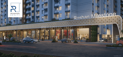 Project Image of 496.43 - 608.7 Sq.ft 1 BHK Apartment for buy in Roshan Milestone Wing E