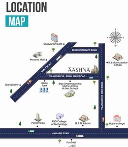 Project Image of 1025 Sq.ft 2 BHK Apartment / Flat for sale in Villankurichi for Rs. 7400000