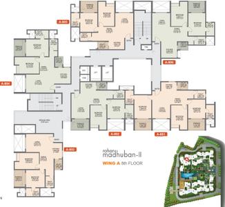 Project Image of 774.0 - 960.0 Sq.ft 2 BHK Apartment for buy in Rohan Madhuban II Wings A B C