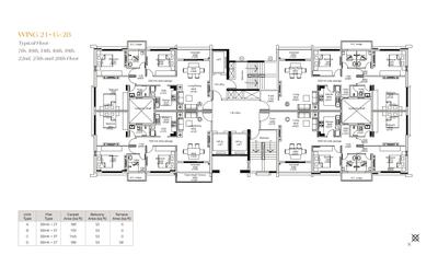 Project Image of 1572.0 - 2261.0 Sq.ft 3 BHK Apartment for buy in Crown