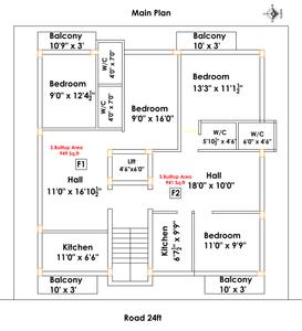Project Image of 941.0 - 949.0 Sq.ft 2 BHK Apartment for buy in Arul Homes Mithraa
