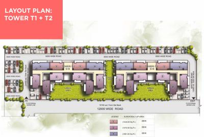 Project Image of 566.5 - 979.94 Sq.ft 1 BHK Apartment for buy in Omega Sun City Apartments