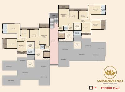 Harekrishna Sahajanand Yogi Sahajanand Yogi Cluster Plan for 11th Floor 2