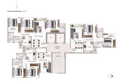 Project Image of 613.76 - 1084.37 Sq.ft 2 BHK Apartment for buy in Sheth Promont
