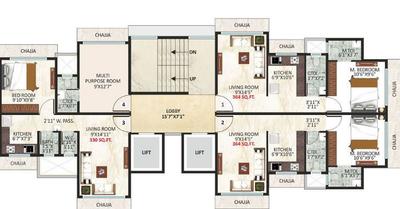 Kosmos Vinayak Tower Cluster Plan 1
