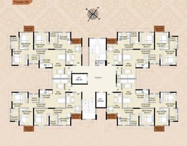 Project Image of 552 Sq.ft 2 BHK Apartment / Flat for sale in Eroor for Rs. 7800000