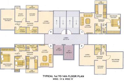 Project Image of 358.0 - 499.0 Sq.ft 1 BHK Apartment for buy in Shree Balaji Balaji Srushtee