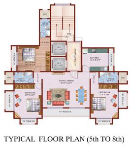Project Image of 1150.0 - 1500.0 Sq.ft 3 BHK Apartment for buy in Raunak Ashirwad
