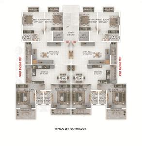 Project Image of 1396.4 - 1396.73 Sq.ft 4 BHK Apartment for buy in Krishna Kamal Dhwani Creation