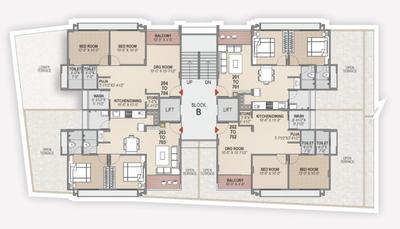 Project Image of 765.0 - 855.0 Sq.ft 2 BHK Apartment for buy in Ananta Elegance