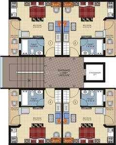 Project Image of 450.0 - 775.0 Sq.ft 1 RK Apartment for buy in Pushpanjali Vaidik Resort Apartment