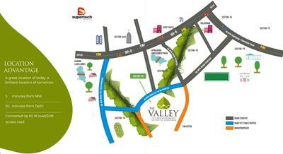 Project Image of 350.0 - 645.0 Sq.ft 1 BHK Apartment for buy in Supertech The Valley