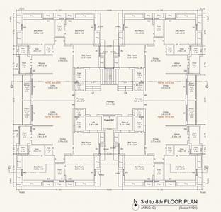 Project Image of 941.73 - 1024.19 Sq.ft 3 BHK Apartment for buy in BLJ Silver Square