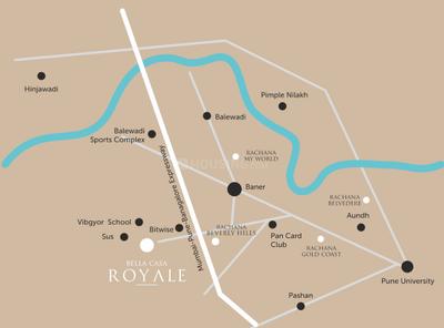 Project Image of 846.47 - 1098.89 Sq.ft 2 BHK Apartment for buy in Rachana Bellacasa Royale Tower B