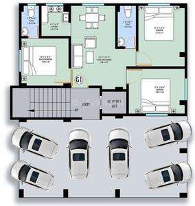 Project Image of 983.0 - 1195.0 Sq.ft 3 BHK Apartment for buy in Khushi Amulya Enclave