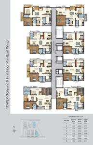 Project Image of 1495 Sq.ft 3 BHK Apartment / Flat for sale in Hafeezpet for Rs. 14000000