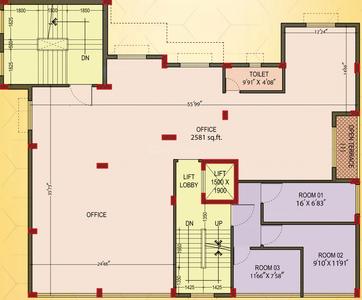 Project Image of 0.0 - 1300.0 Sq.ft 3 BHK Apartment for buy in Sun Hirise Atul Niwas
