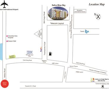 Project Image of 455.0 - 1384.0 Sq.ft 1 BHK Apartment for buy in Safco Blue Sky
