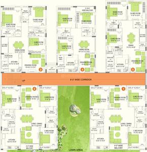Project Image of 1430.0 - 2015.0 Sq.ft 3 BHK Apartment for buy in Alekhya Windmills