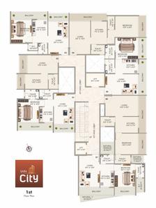 Project Image of 159.09 - 332.28 Sq.ft 1 RK Apartment for buy in Sara City