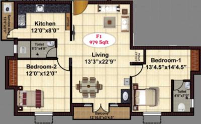 Project Image of 723.0 - 1068.0 Sq.ft 2 BHK Apartment for buy in JKB Sesha Enclave