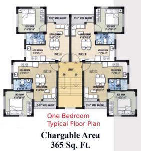 Project Image of 417.0 - 952.0 Sq.ft 1 BHK Apartment for buy in Upantika Multi Facility Township