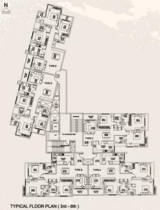 Project Image of 1736.0 - 1912.0 Sq.ft 3 BHK Apartment for buy in Skyline Pearl