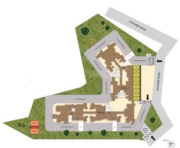 Project Image of 423.0 - 500.0 Sq.ft 2 BHK Apartment for buy in Saraswati Meera Park Royale Phase I