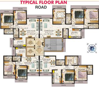 Project Image of 384.92 - 953.9 Sq.ft 1 BHK Apartment for buy in Geopreneur Ekta Apartment