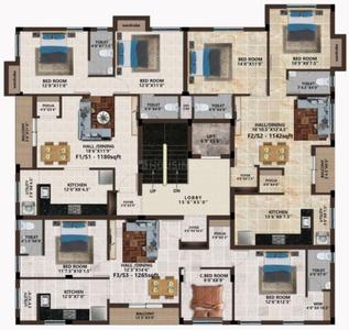 Project Image of 1142.0 - 1521.0 Sq.ft 2 BHK Apartment for buy in MP Grandeur