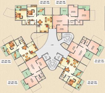 Project Image of 410.0 - 572.0 Sq.ft 1 BHK Apartment for buy in Ikon Four Avenues Wing C And D