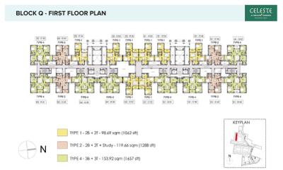 Brigade Xanadu Block Q Cluster Plan for 1st Floor 4