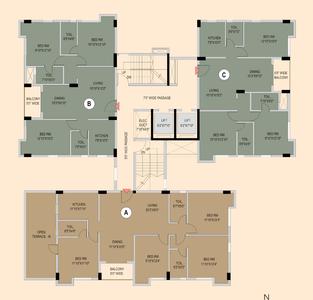 Project Image of 960.0 - 1224.0 Sq.ft 3 BHK Apartment for buy in Natural Quest