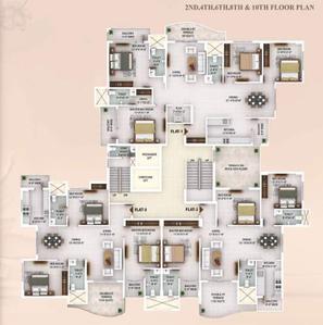 Project Image of 1670.0 - 4340.0 Sq.ft 3 BHK Apartment for buy in Amvisha Siddharth Lotus