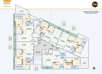 Project Image of 987.27 - 1265.3 Sq.ft 3 BHK Apartment for buy in Balaji Capital