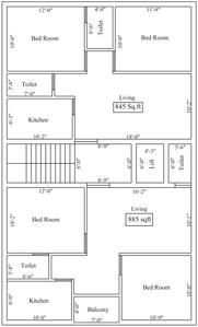 GKR Subratheebam Enclave Subratheebam Enclave Cluster Plan from 1st to 3rd Floor 1