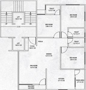 Project Image of 0.0 - 955.08 Sq.ft 3 BHK Apartment for buy in Riddhi Pratha Heritage