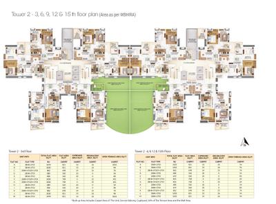 Project Image of 1188 Sq.ft 3 BHK Apartment / Flat for sale in Sarada Pally for Rs. 17000000
