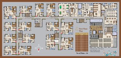 Project Image of 1203.0 - 2042.0 Sq.ft 2 BHK Apartment for buy in Riddhis Taranto