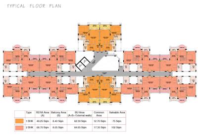 Project Image of 530.12 - 739.48 Sq.ft 1 BHK Apartment for buy in Prescon Ikigai Bldg A1 Bldg A2 And Bldg B1