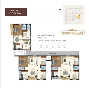 Project Image of 935.0 - 2088.0 Sq.ft 2 BHK Apartment for buy in Gk Festoon