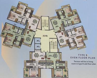 Project Image of 670.0 - 920.0 Sq.ft 1 BHK Apartment for buy in Vastusankalp Punyodaya Rio Type B