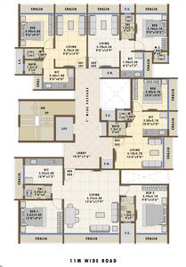 Kuber Plaza Kuber Plaza Cluster Plan 1